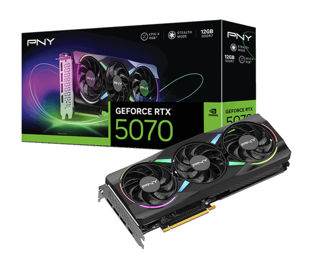 PNY GeForce RTX 5070 ARGB 12GB GDDR7 DLSS5 - 1320569 - zdjęcie